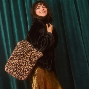 Hindbag Paul Léopard - Le Grand Sac Cabas en Fourrure Éthique et responsable