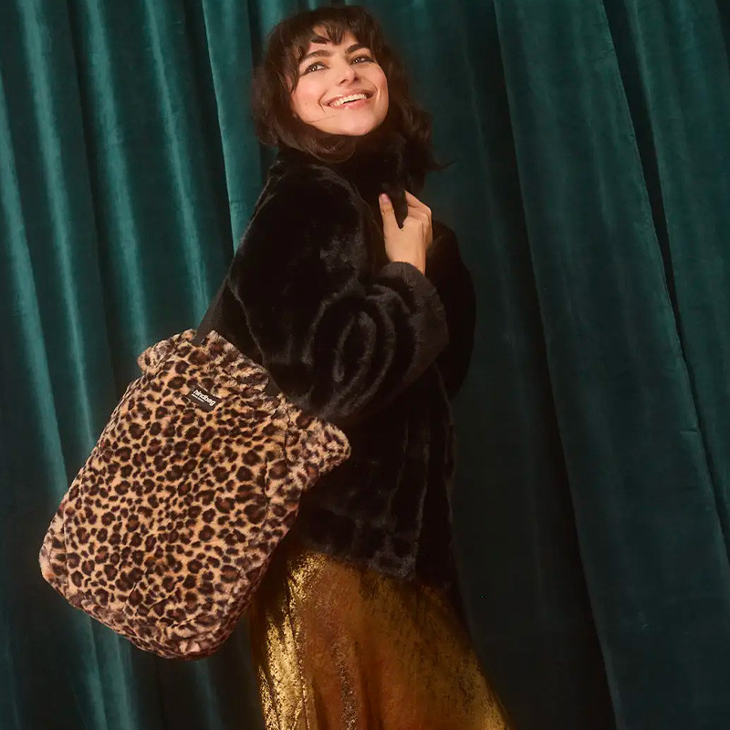 Hindbag Paul Léopard - Le Grand Sac Cabas en Fourrure Éthique et responsable