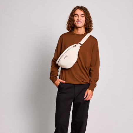 Banane Olivia HINDBAG Arctique - Collection Teddy Chéri - Le sac bannane en Fourrure Éthique