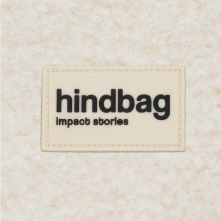 Hindbag - Sac à main Louise en Fourrure Teddy - Couleur Arctique de la Collection Chéri