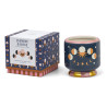 Bougie parfumée Lune Jasmin et Rose Paddywax collection Adopo design décoratif