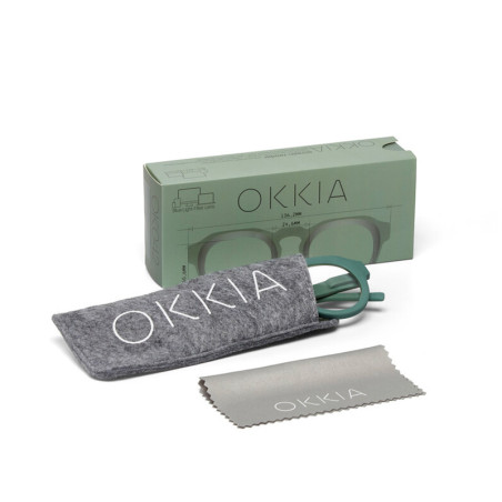 Lunettes de lecture Okkia - loupe Zeno Sauge - OK-042-GS – design élégant et grossissement précis