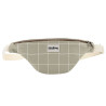 Banane Olivia Hindbag en coton vert argile à Carreaux - portée en bandoulière - Sac mode écoresponsable