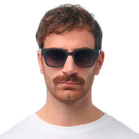 LUNETTES DE SOLEIL OKKIA GIOVANNI - COULEURS HAVANA BLACK ET VERRES VERT | OK012-BK-GR