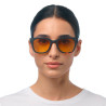 LUNETTES DE SOLEIL OKKIA GIOVANNI - COULEURS HAVANA BLACK ET VERRES JAUNE | OK012-BK-YE