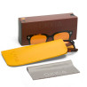 LUNETTES DE SOLEIL OKKIA GIOVANNI - COULEURS HAVANA BLACK ET VERRES JAUNE | OK012-BK-YE