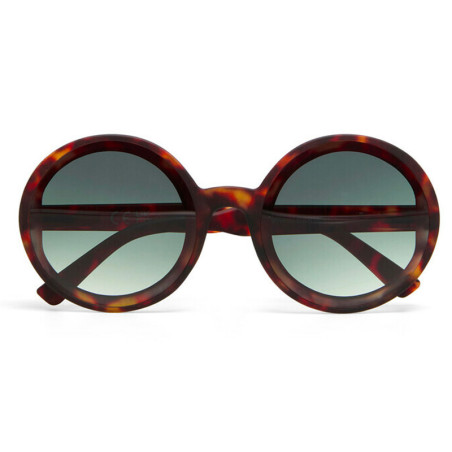 LUNETTES DE SOLEIL OKKIA MONICA - COULEUR HAVANA ET VERRES VERT - REF OK014 CH-GR