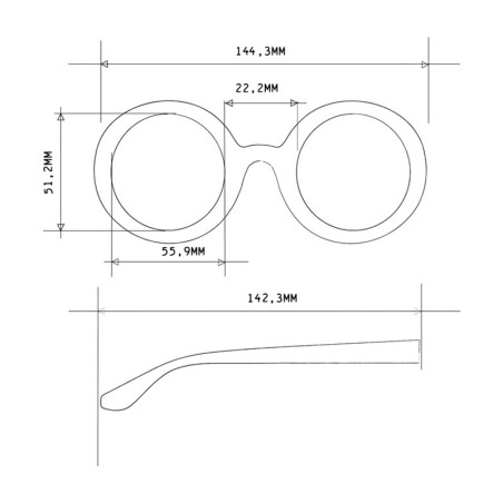 LUNETTES DE SOLEIL OKKIA MONICA - COULEUR HAVANA ET VERRES VERT - REF OK014 CH-GR