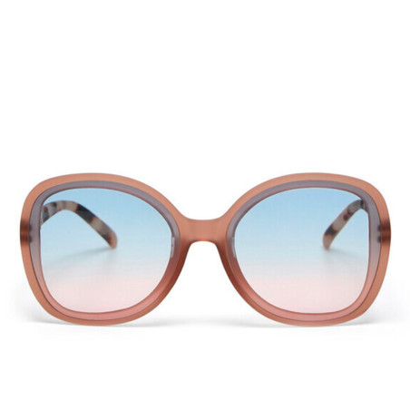LUNETTES DE SOLEIL OKKIA ANNA -  GRAND FORMAT - PINK HAVANA ET VERRES BLUE PINK - OK019 PH-BP