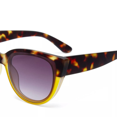 OKKIA LUNETTES DE SOLEIL SILVIA - COULEUR HAVANA YELLOW - OK020 HY