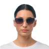 OKKIA LUNETTES DE SOLEIL SILVIA - TRANSPARENT CLEAR ET VERRES NOIR - OK020 TCL-BK