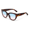 OKKIA LUNETTES DE SOLEIL SILVIA - COULEUR HAVANA ET VERRES BLEU PINK - OK020 CH-BP