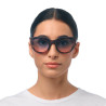 OKKIA LUNETTES DE SOLEIL SILVIA - COULEUR HAVANA ET VERRES BLEU PINK - OK020 CH-BP