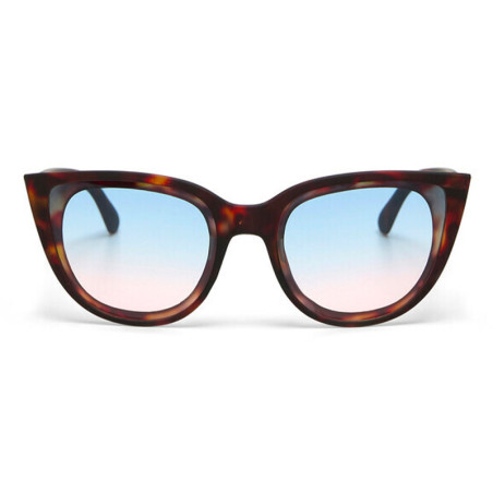 OKKIA LUNETTES DE SOLEIL SILVIA - COULEUR HAVANA ET VERRES BLEU PINK - OK020 CH-BP