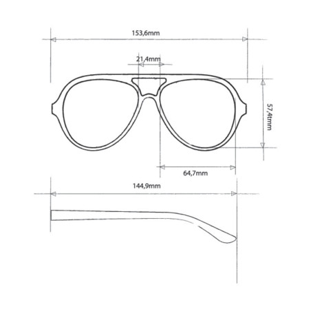 OKKIA - LUNETTES DE SOLEIL ALESSIO - MONTURE NOIR ET VERRES JAUNE - OK021-BK-YE
