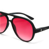 OKKIA - LUNETTES DE SOLEIL ALESSIO - MONTURE NOIR ET VERRES ROUGE - OK021-BK-RD