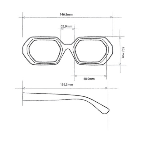 LUNETTES DE SOLEIL OKKIA ANDREA - MONTURES KALE HAVANA - OK022-KH