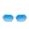 LUNETTES DE SOLEIL OKKIA ANDREA - MONTURES TRANSPARENT CLEAR ET VERRES DARK BLUE- OK022-TCL