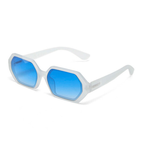 LUNETTES DE SOLEIL OKKIA ANDREA - MONTURES TRANSPARENT CLEAR ET VERRES DARK BLUE- OK022-TCL