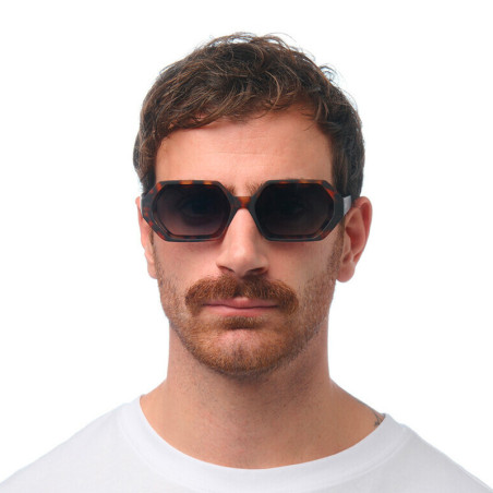 LUNETTES DE SOLEIL OKKIA ANDREA - MONTURE HAVANA ET VERRES GREEN- OK022-CH-GR