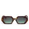 LUNETTES DE SOLEIL OKKIA ANDREA - MONTURE HAVANA ET VERRES GREEN- OK022-CH-GR
