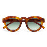 LUNETTES DE SOLEIL OKKIA ZENO - MONTURE RONDE SAHARA HAVANA ET VERRES GREEN - OK032-SH-GR