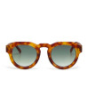 LUNETTES DE SOLEIL OKKIA ZENO - MONTURE RONDE SAHARA HAVANA ET VERRES GREEN - OK032-SH-GR