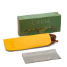 LUNETTES DE SOLEIL OKKIA ZENO - MONTURE RONDE SAHARA HAVANA ET VERRES GREEN - OK032-SH-GR