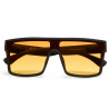 LUNETTES DE SOLEIL TOKYO - MONTURES NOIR ET VERRES JAUNE - OK033-BK-YE