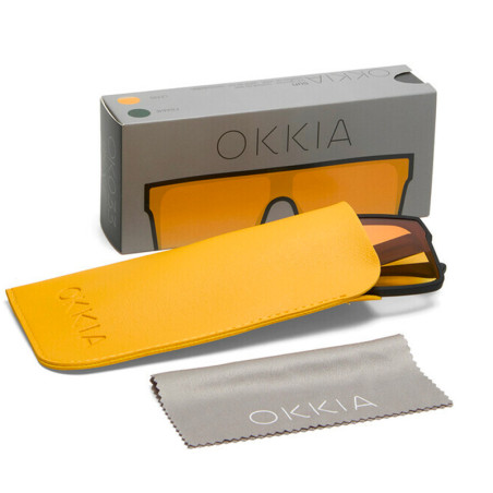 LUNETTES DE SOLEIL TOKYO - MONTURES NOIR ET VERRES JAUNE - OK033-BK-YE