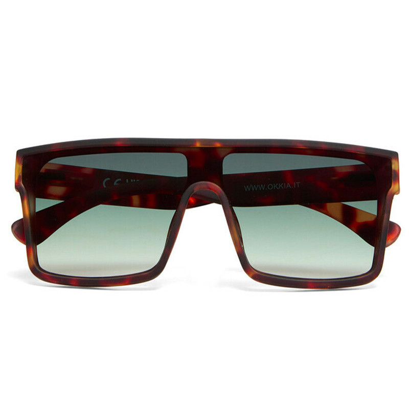 LUNETTES DE SOLEIL TOKYO - MONTURES HAVANA ET VERRES GREEN - OK033-BK-OR