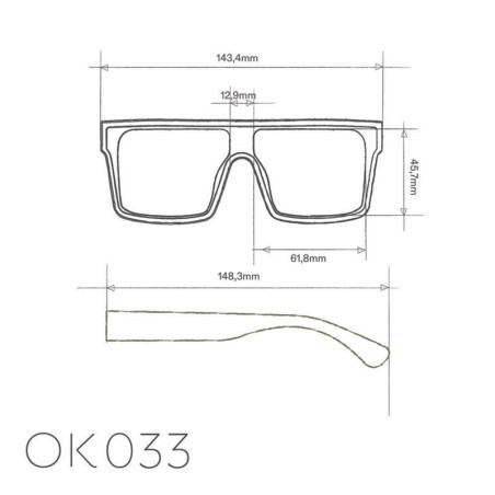 LUNETTES DE SOLEIL TOKYO - MONTURES HAVANA ET VERRES GREEN - OK033-BK-OR