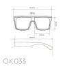 LUNETTES DE SOLEIL TOKYO - MONTURES HAVANA ET VERRES GREEN - OK033-BK-OR