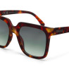 LUNETTES DE SOLEIL OKKIA ROMA - MONTURE COULEUR HAVANA ET VERRE GREEN - 0K040-CH-GR