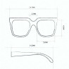 LUNETTES DE SOLEIL OKKIA ROMA - MONTURE COULEUR HAVANA ET VERRE GREEN - 0K040-CH-GR