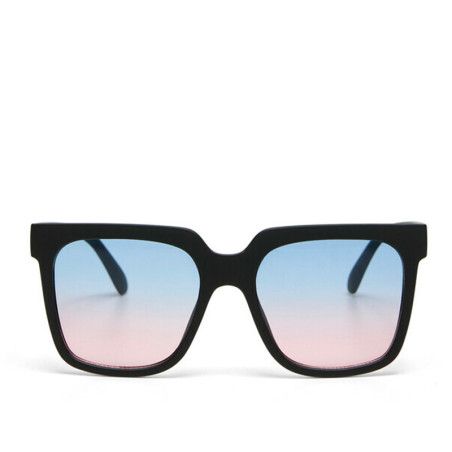LUNETTES DE SOLEIL OKKIA ROMA - MONTURE COULEUR NOIR ET VERRE BLUE PINK - 0K040-BK-BP