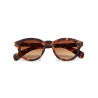 lunettes de soleil OKKIA Milano - Montures couleurs Havana, forme ronde, verres noir - protection UV400 - OK048-CH