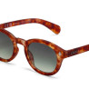 Lunettes de soleil OKKIA Milano - Montures Sahara Havana Giallo, forme ronde, verres Green - protection UV400 - OK048-TYE