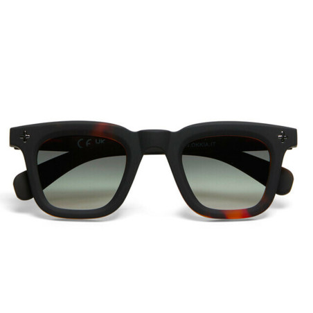 Lunettes de Soleil OKKIA Firenze - Monture Noir Havana et verres Green – Protection UV 400 | OK068-B3H-GR