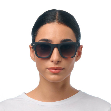 Lunettes de Soleil OKKIA Firenze - Monture Noir Havana et verres Green – Protection UV 400 | OK068-B3H-GR