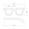 Lunettes de Soleil OKKIA Firenze - Dimensions – Protection UV 400 | référence OK068