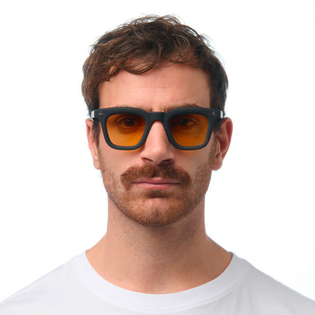 Lunettes de Soleil OKKIA Firenze - Monture Noir Havana et verres Jaune – Protection UV 400 | OK068-B3H-YE
