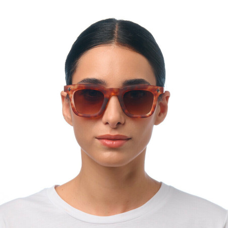 Lunettes de Soleil OKKIA Firenze - Monture Sahara Havana et verres Marron – Protection UV 400 | OK068- SH-BR