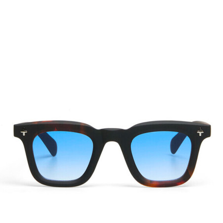 Lunettes de Soleil OKKIA Firenze - Monture Noir Havana et verres Bleu – Protection UV 400 | OK068-B3H-BL