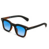 Lunettes de Soleil OKKIA Firenze - Monture Noir Havana et verres Bleu – Protection UV 400 | OK068-B3H-BL