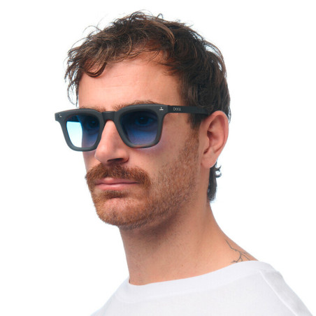 Lunettes de Soleil OKKIA Firenze - Monture Noir Havana et verres Bleu – Protection UV 400 | OK068-B3H-BL