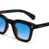 Lunettes de Soleil OKKIA Firenze - Monture Noir Havana et verres Bleu – Protection UV 400 | OK068-B3H-BL