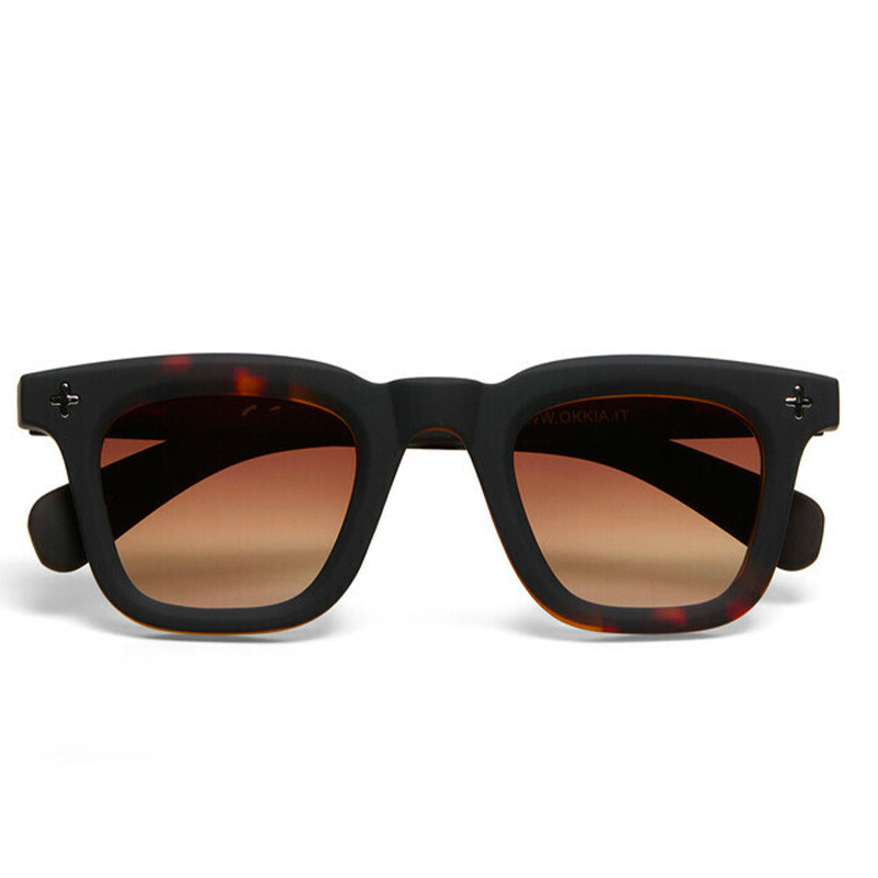 Lunettes de Soleil OKKIA Firenze - Monture Noir Havana et verres Marron – Protection UV 400 | OK068-B3H-BR