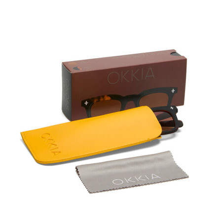Lunettes de Soleil OKKIA Firenze - Monture Noir Havana et verres Marron – Protection UV 400 | OK068-B3H-BR