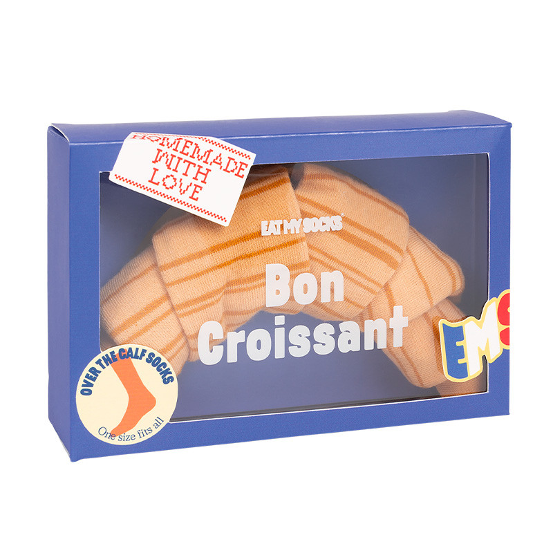 Chaussettes Eat My Socks Bon Croissant en coffret 3D - Taille Unique du 36 au 46
